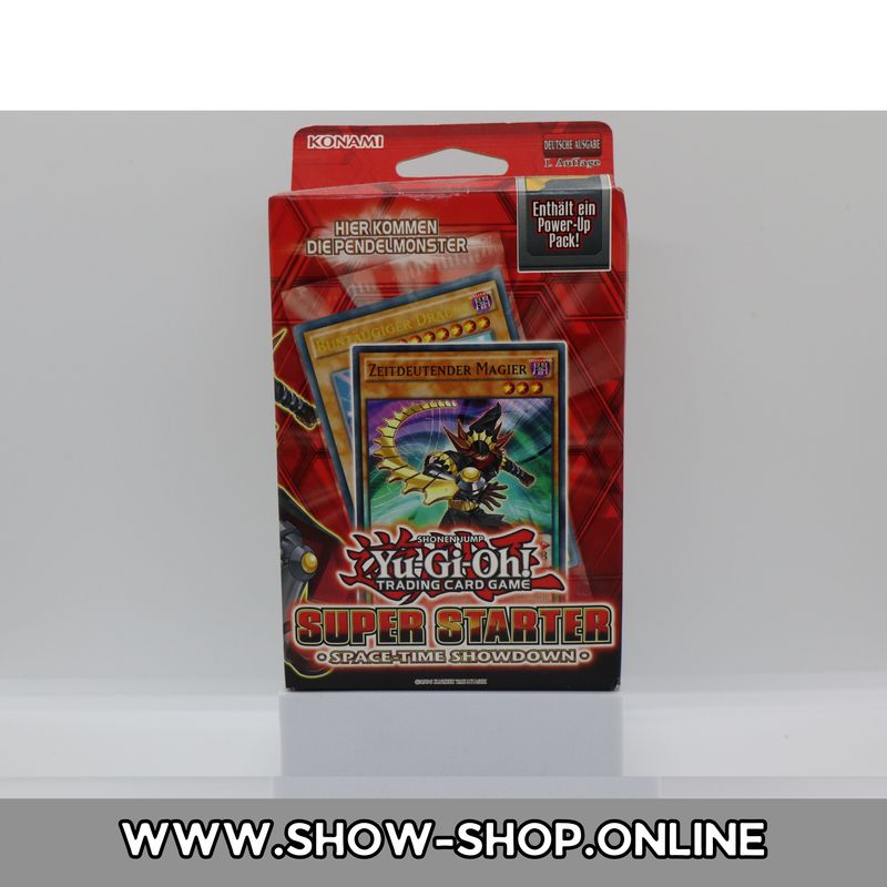 Space-Time Showdown SUPER STARTER DECK -  1. Auflage Deutsch  - (§24 Differenzbesteuert)