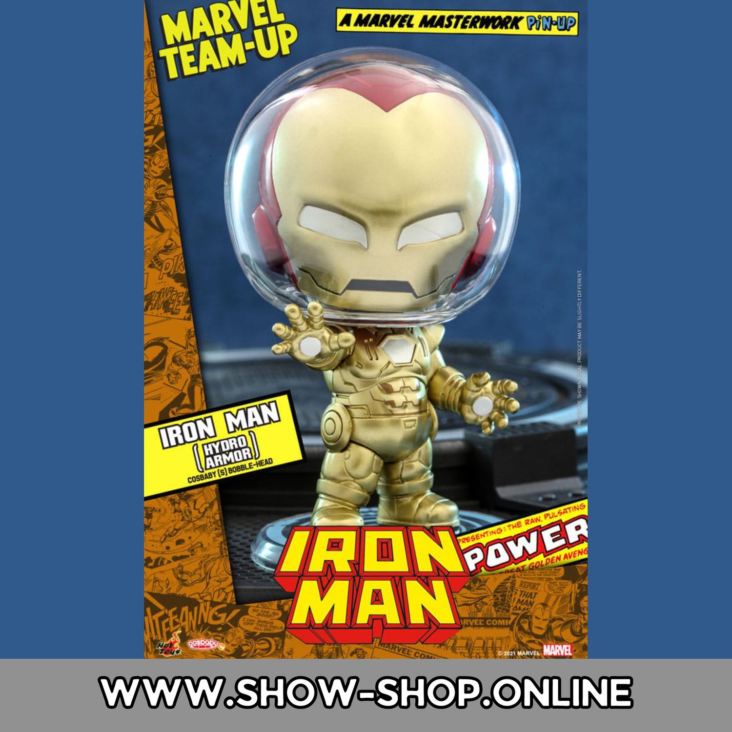 Marvel Comics Cosbaby (S) Minifigur - Iron Man (Hydro Armor) 10 cm