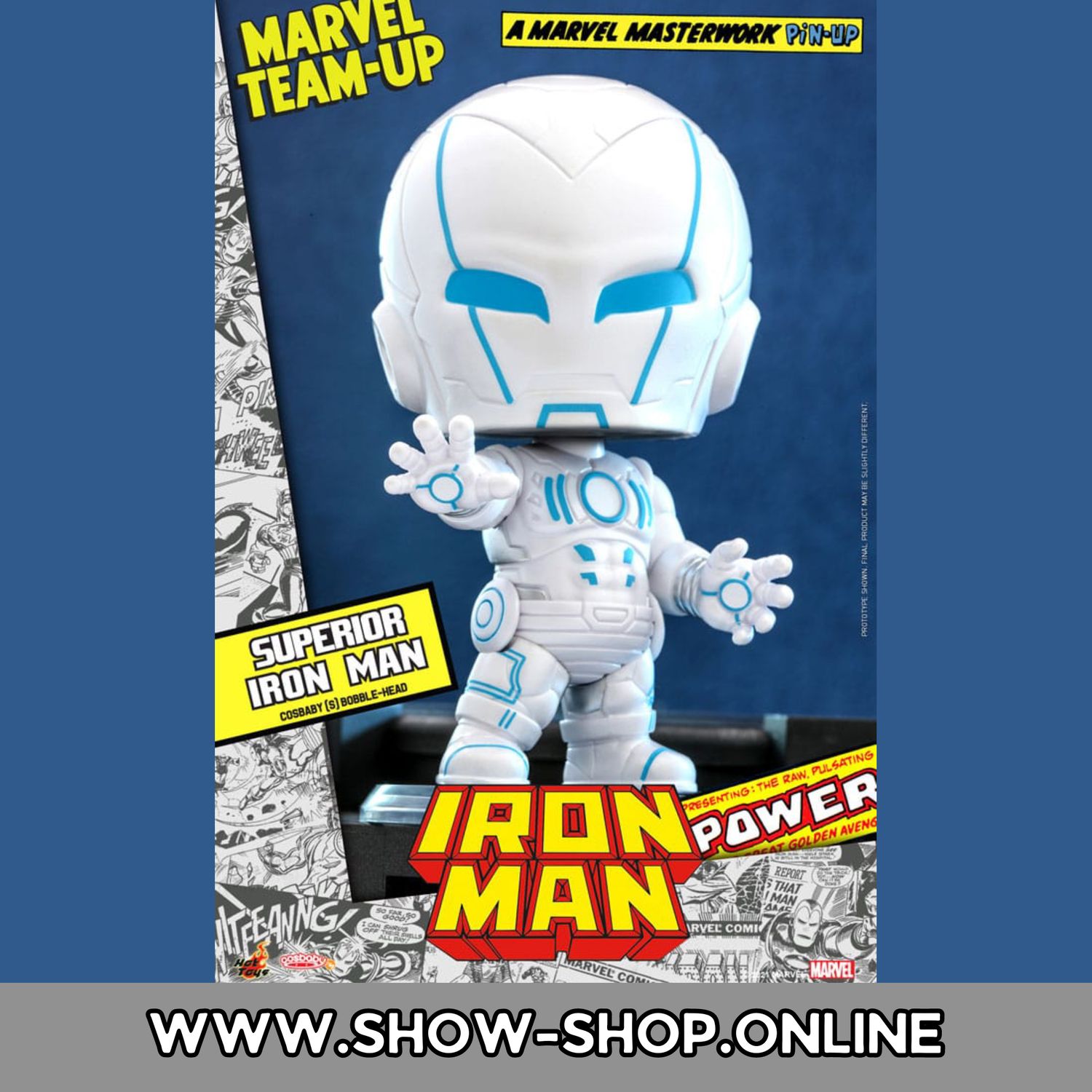 Marvel Comics Cosbaby (S) Minifigur - Superior Iron Man 10 cm
