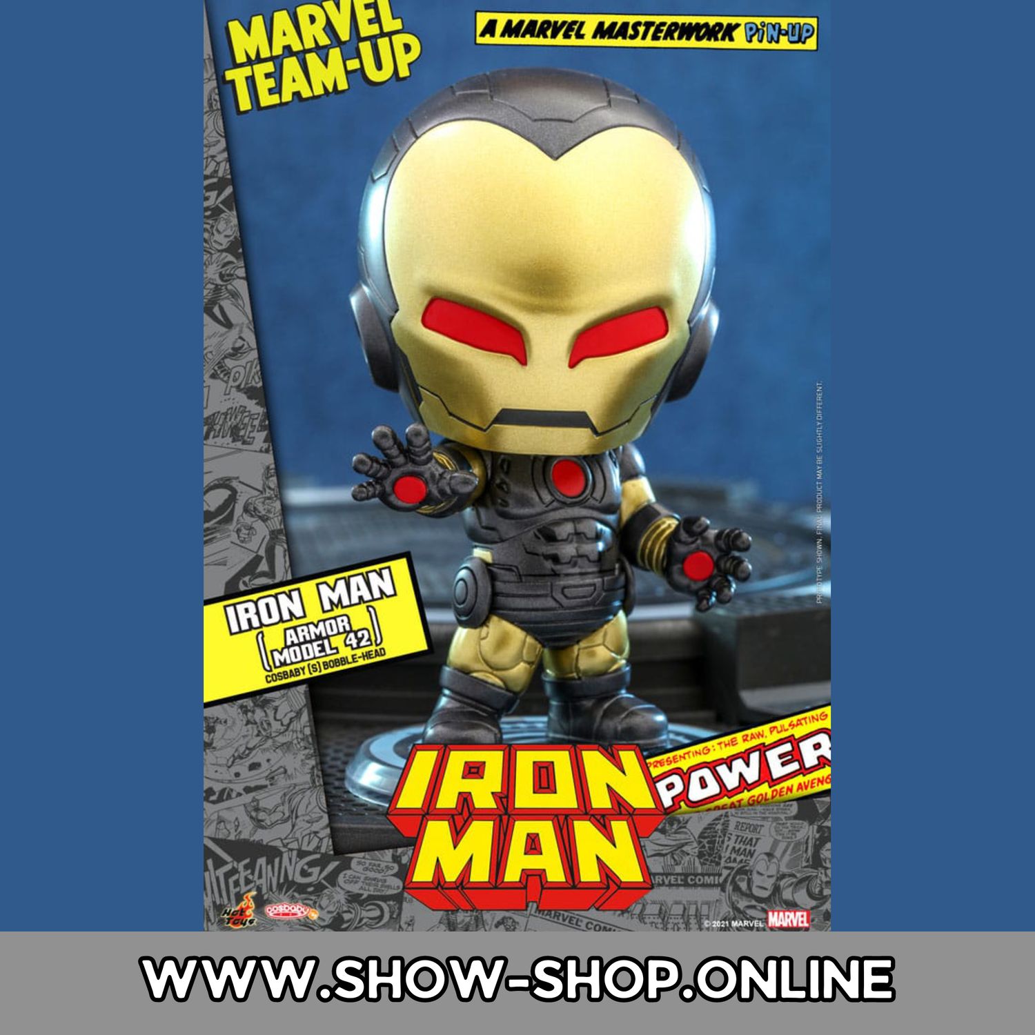 Marvel Comics Cosbaby (S) Minifigur - Iron Man (Armor Model 42) 10 cm