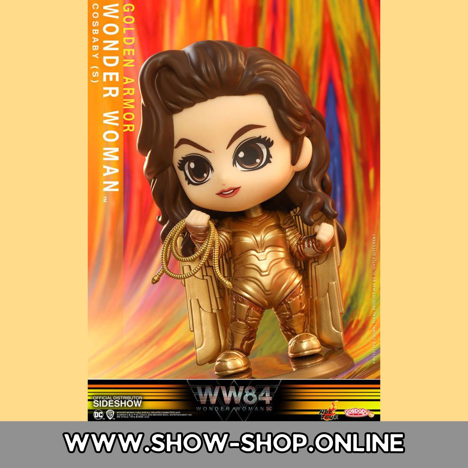 Wonder Woman 1984 Cosbaby (S) Minifigur - Golden Armor Wonder Woman 10 cm
