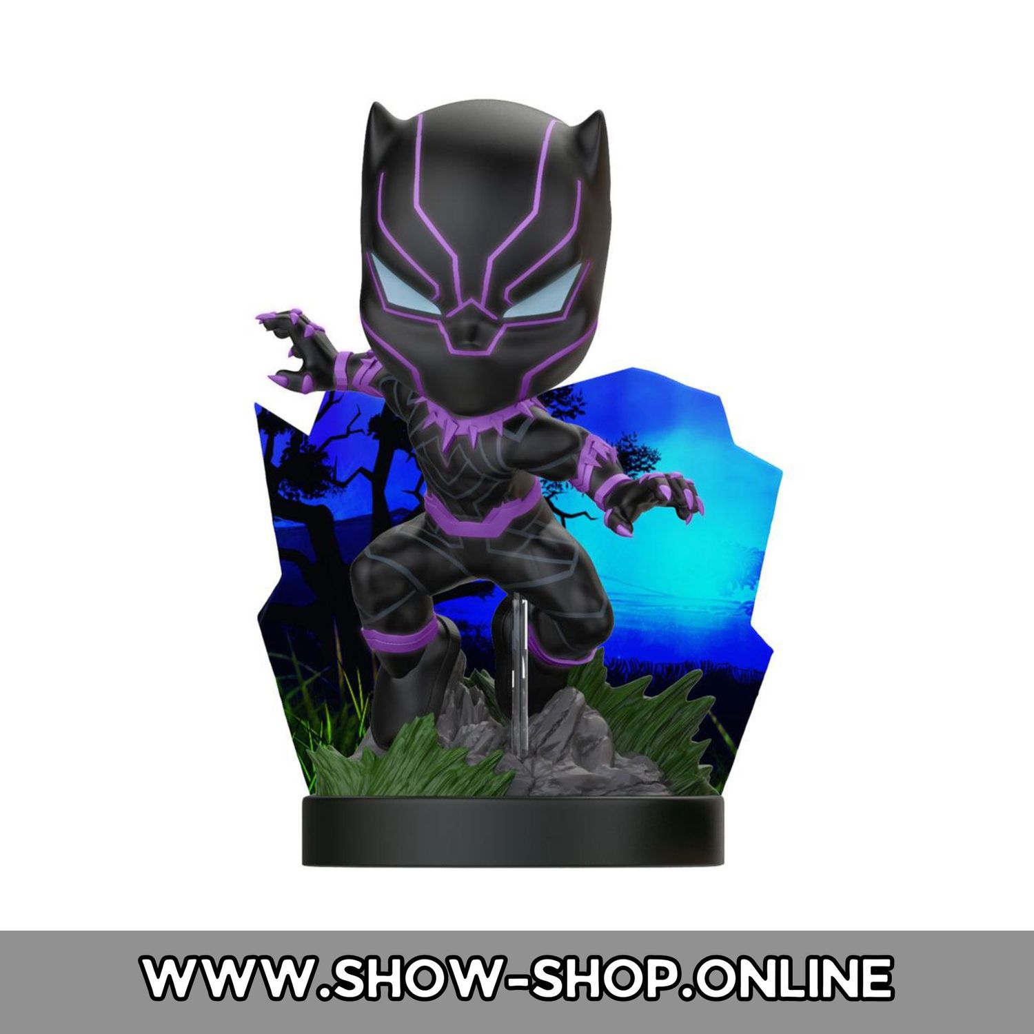 Marvel Superama Mini-Diorama Black Panther (Kinetic Energy) SDCC Exclusive 10 cm