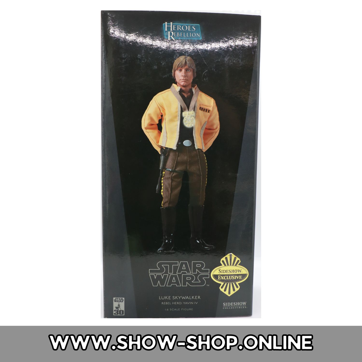 SIDESHOW EXCLUSIVE - Star Wars Figur 1:6 Scale - Luke Skywalker Rebel Hero: Yavin IV  - §24 Differenzbesteuert