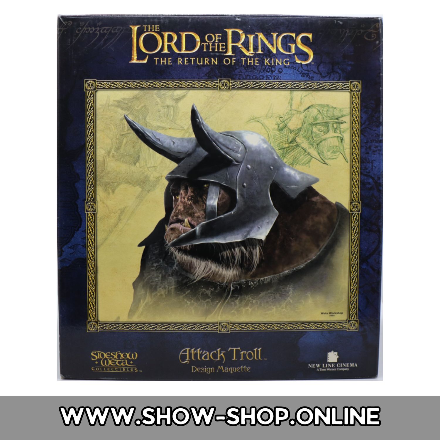 SIDESHOW & WETA - Herr Der Ringe Büste - Attack Troll - §24 Differenzbesteuert