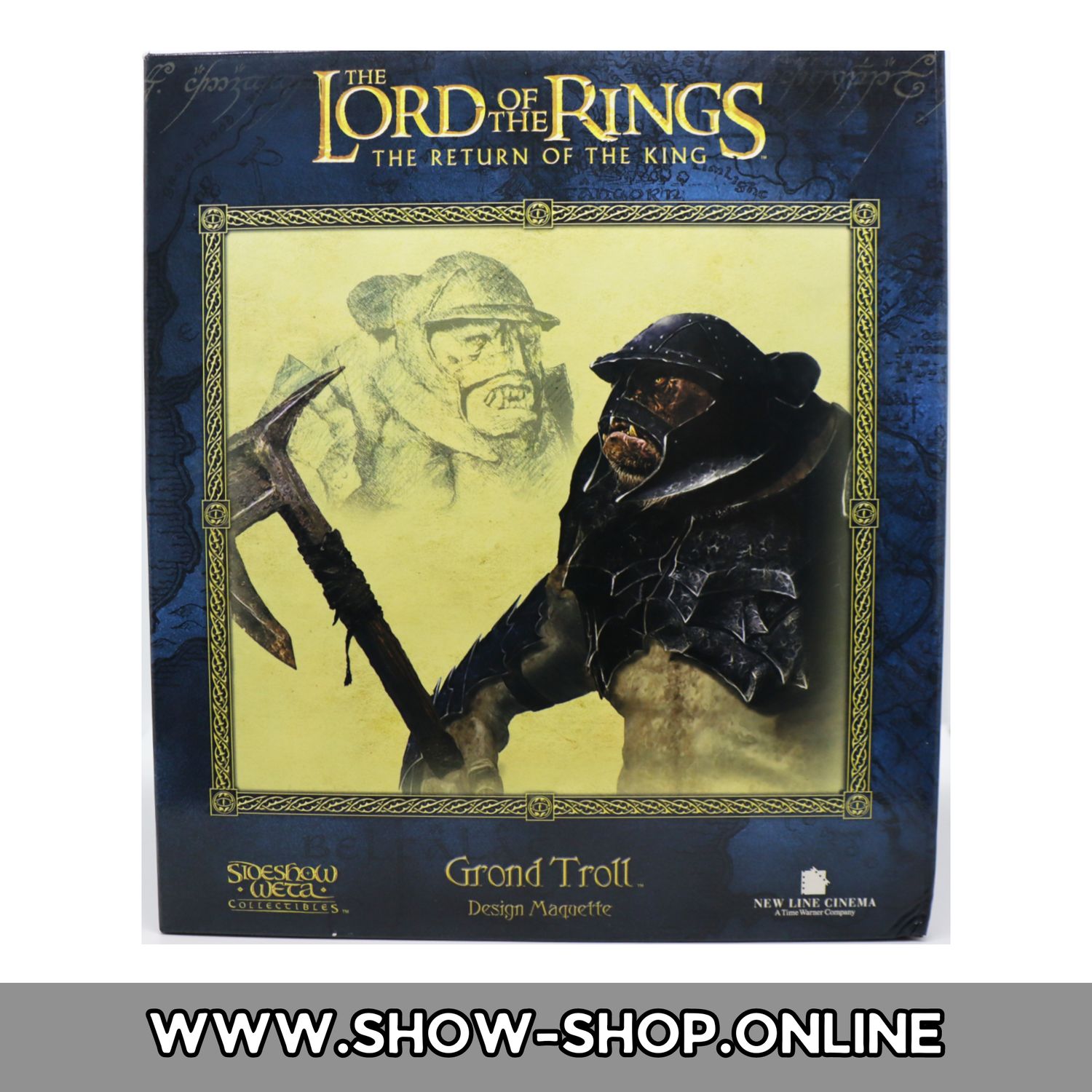 SIDESHOW & WETA - Herr Der Ringe Büste - Grond Troll - §24 Differenzbesteuert