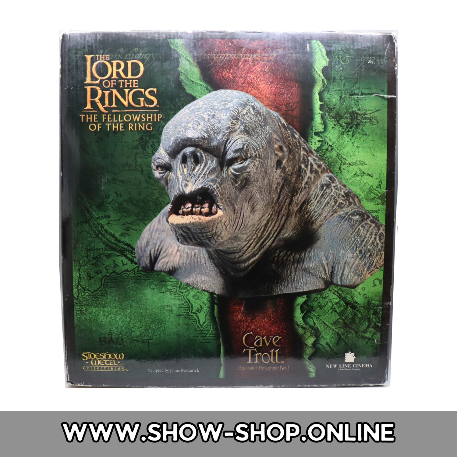 SIDESHOW & WETA - Herr Der Ringe Büste 1/4 Scale - Cave Troll - §24 Differenzbesteuert