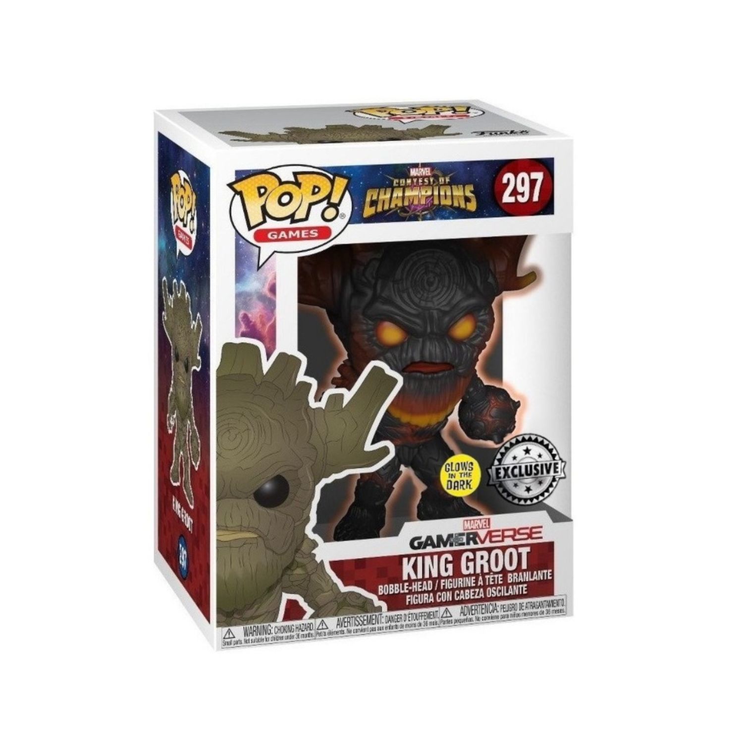 FUNKO POP! Contest of Champions  -  King Groot (Glows in the Dark) 297  -  (##)