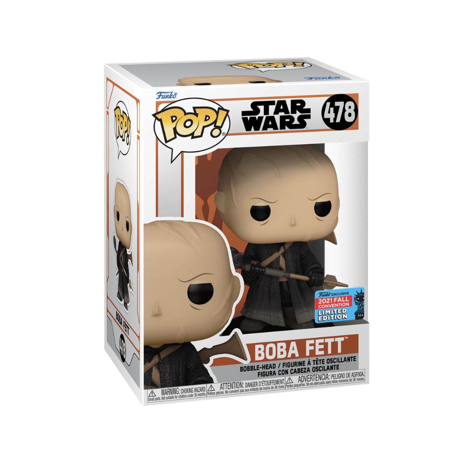 FUNKO POP! Star Wars  -  Boba Fett 478 - 2021 Fall Convention Edition  -  (##)