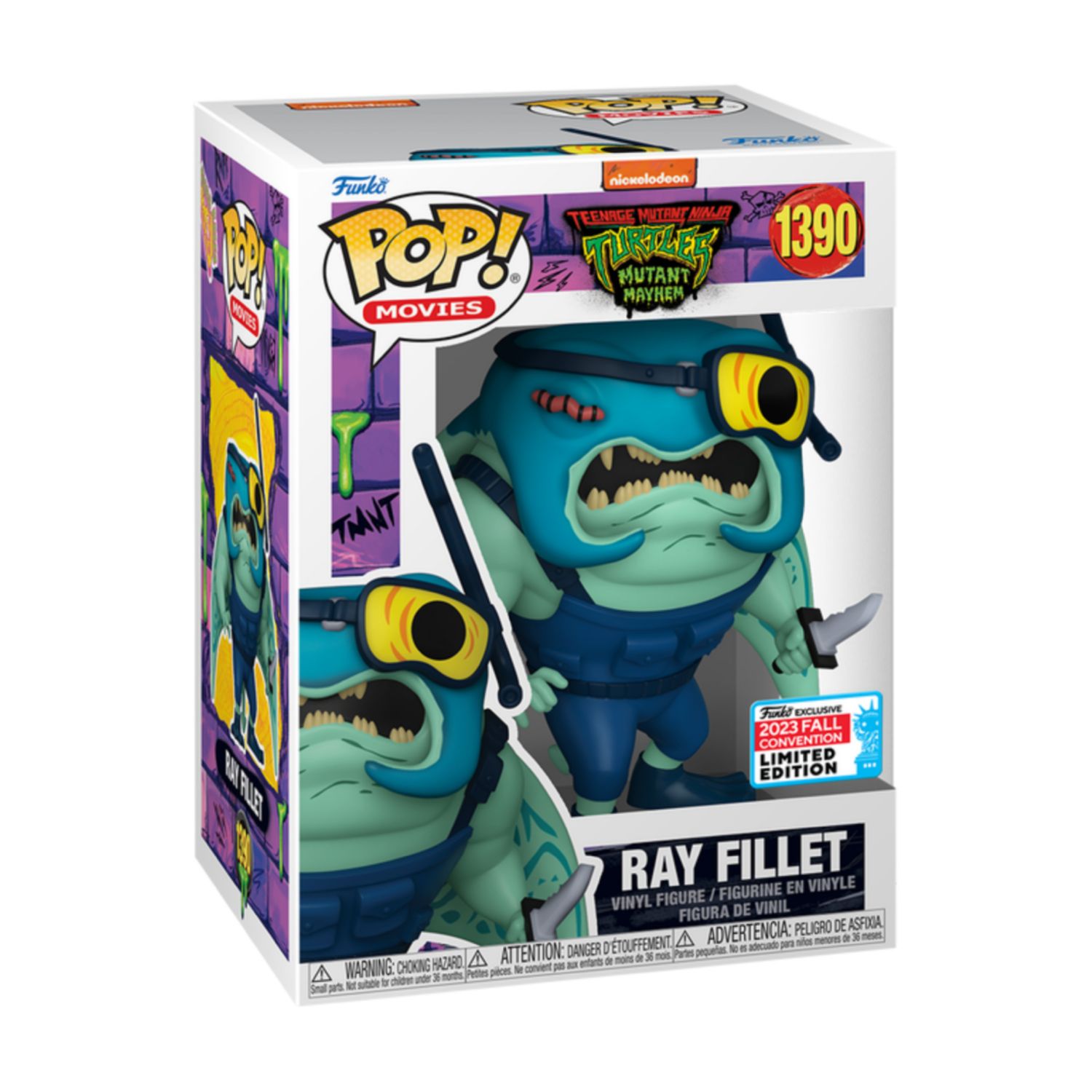 FUNKO POP! Teenage Mutant Ninja Turtles  -  Ray Fillet 1390 - 2023 Fall Convention  -  (##)