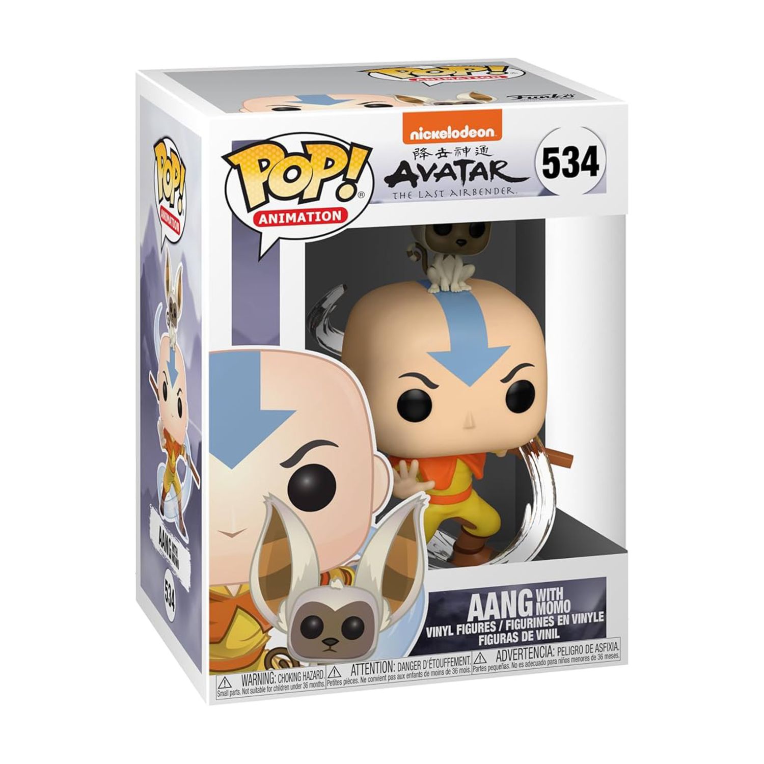 FUNKO POP! Avatar the last Airbender  -  Aang with Momo 534  -  (##)