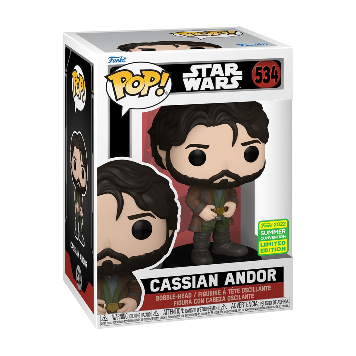 FUNKO POP! Star Wars  -  Cassian Andor 534 - 2022 Summer Convention  -  (##)
