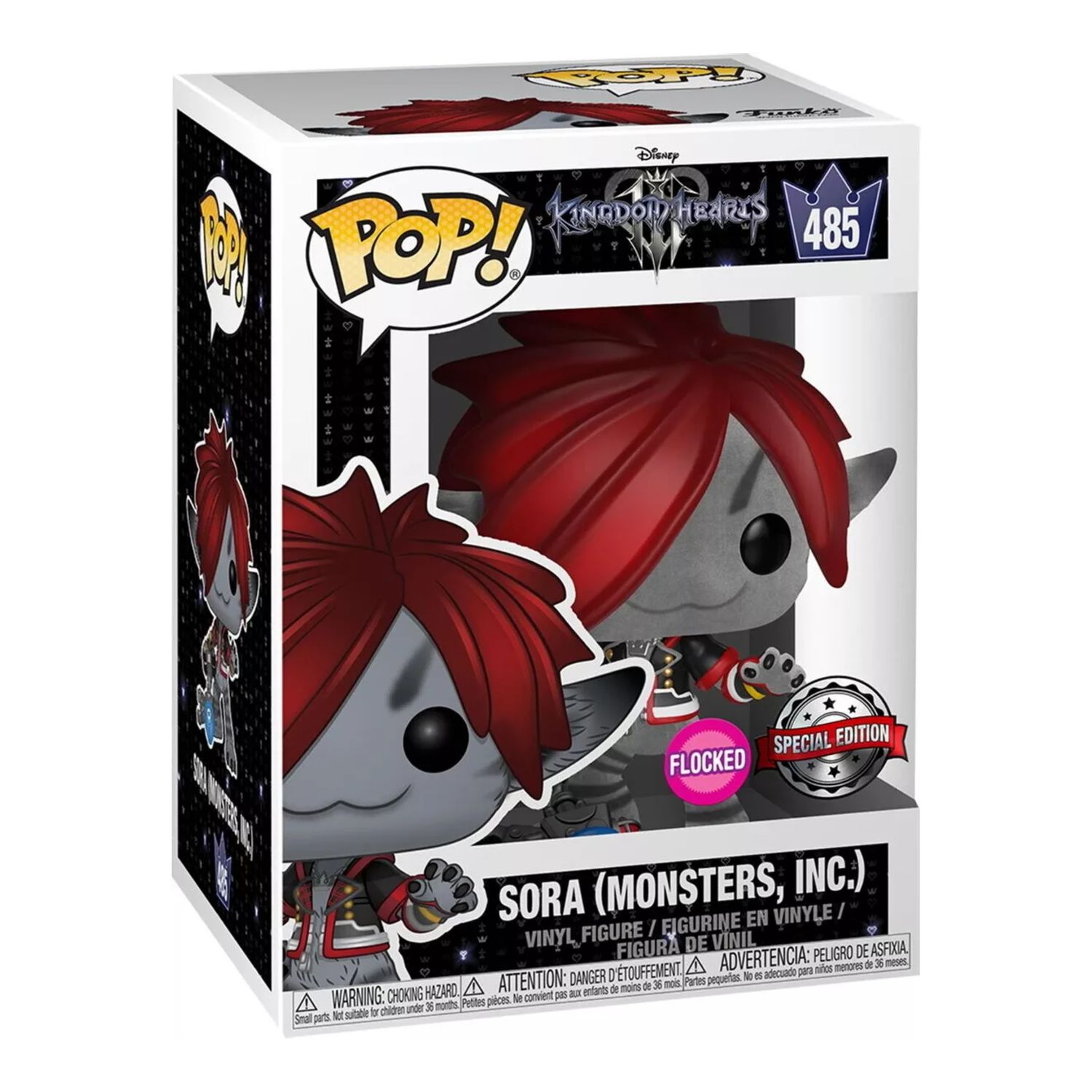 FUNKO POP! Kingdom Hearts 3  -  Sora (Monster's Inc.) (Flocked) 485  -  (##)