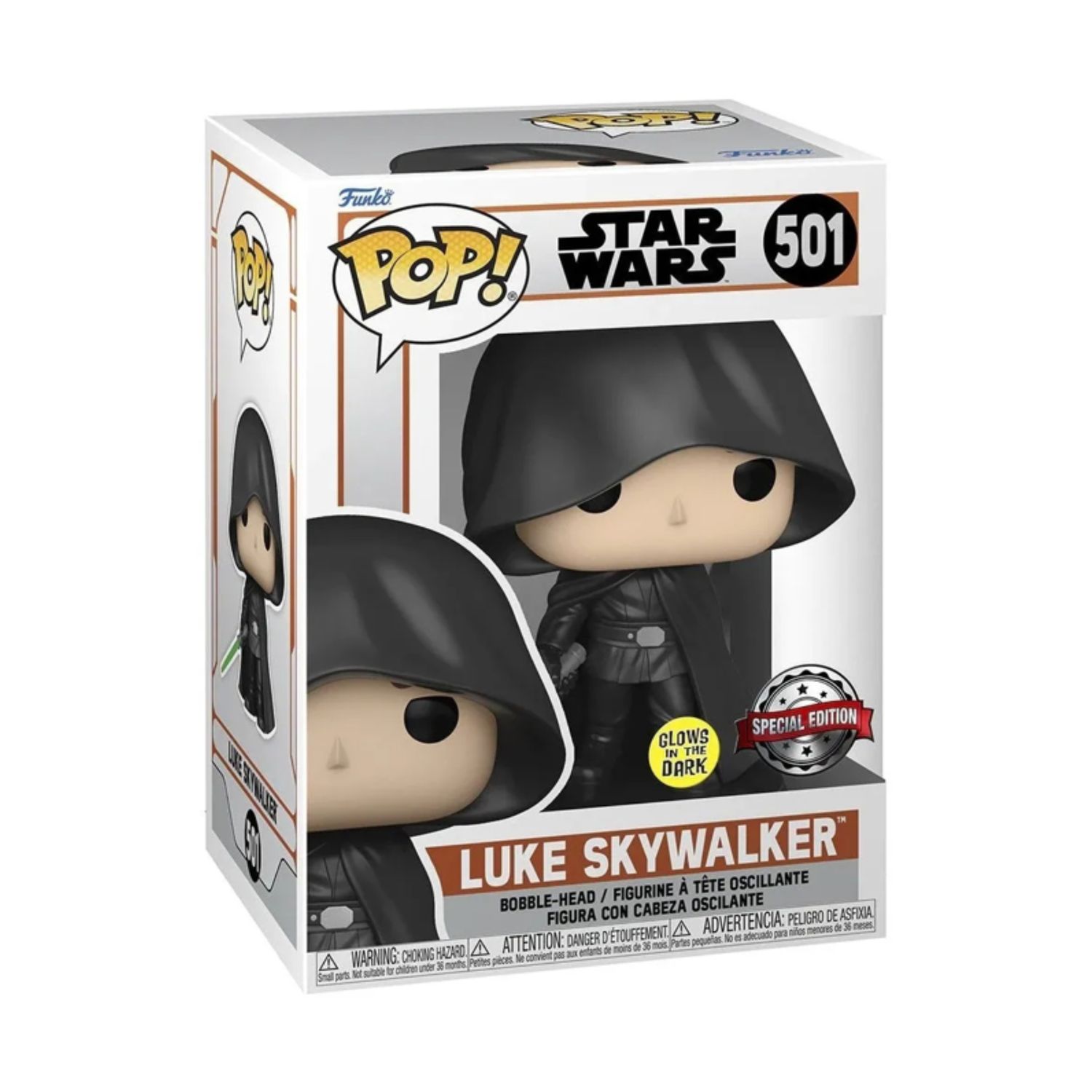 FUNKO POP! Star Wars  -  Luke Skywalker 501 (Glows in the Dark)  - (##)