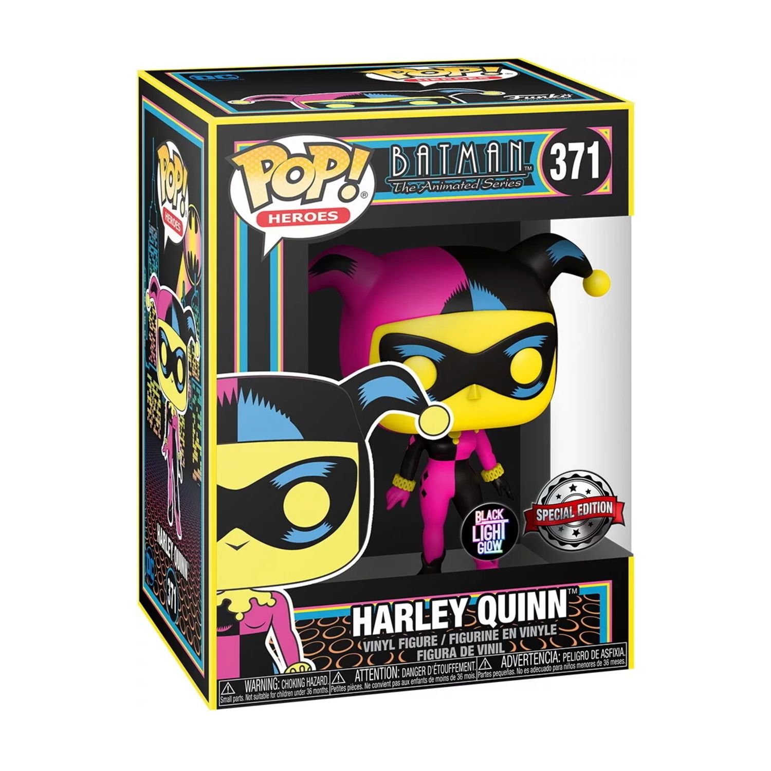 FUNKO POP! Batman the animated Series  -  Harley Quinn (Black Light Glow) 371 -  (##)