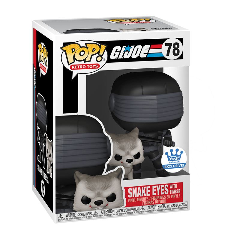 FUNKO POP! G.I.Joe  -  Snake Eyes with Timber 78  -  (##)