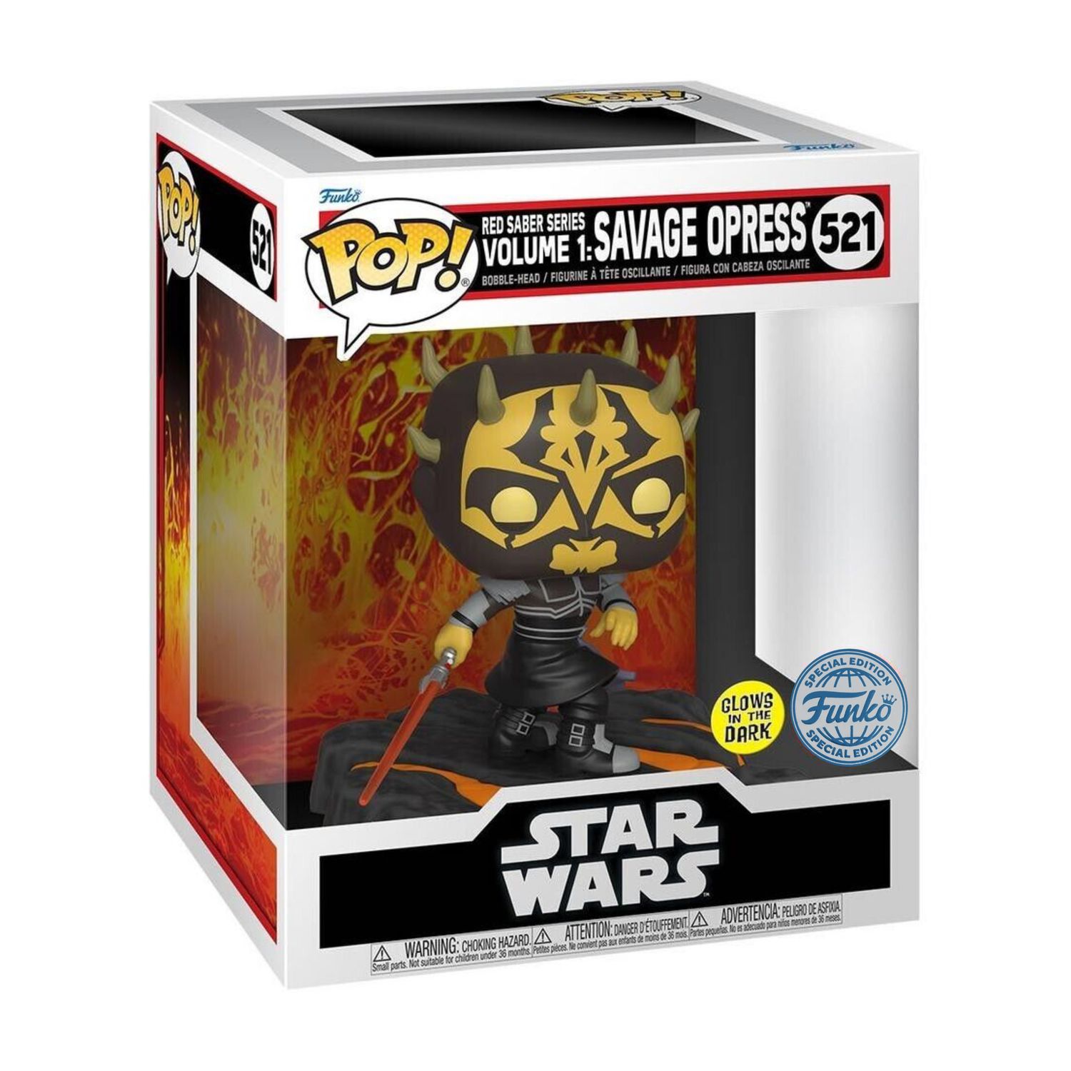 FUNKO POP! Star Wars  -  Red Saber Series Volume 1: Savage Opress 521  -  (##)