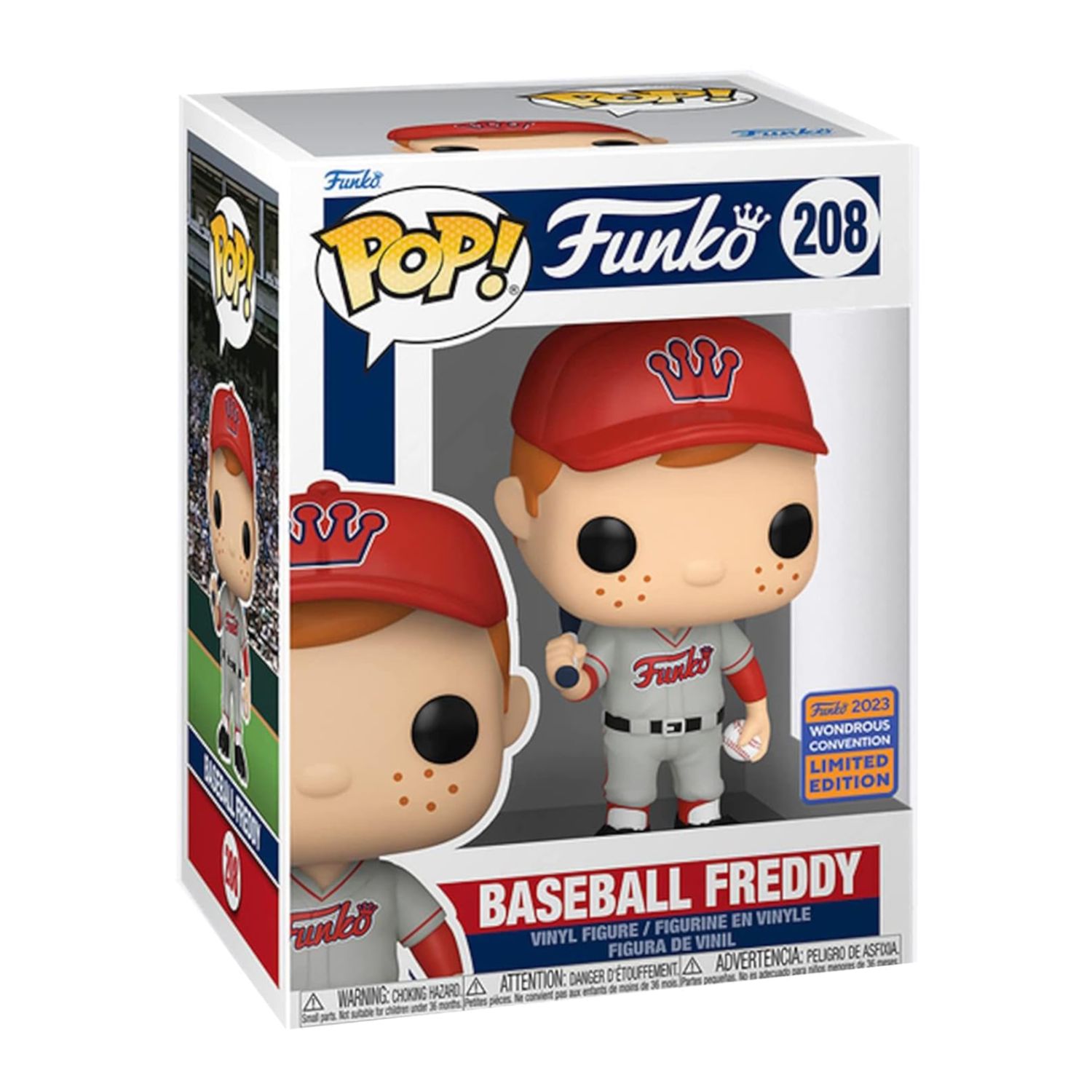 FUNKO POP! Funko  -  Baseball Freddy 208 - 2023 Wondrous Convention  -  (##)