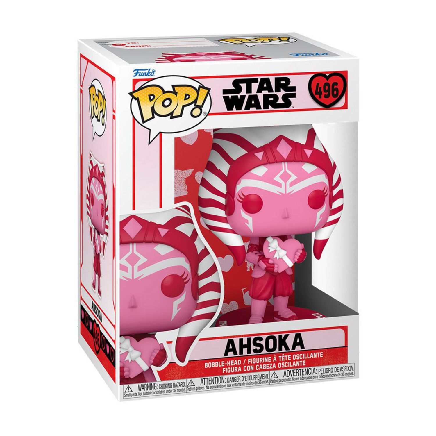 FUNKO POP! Star Wars  -  Ahsoka 496 (Valentines Edition)