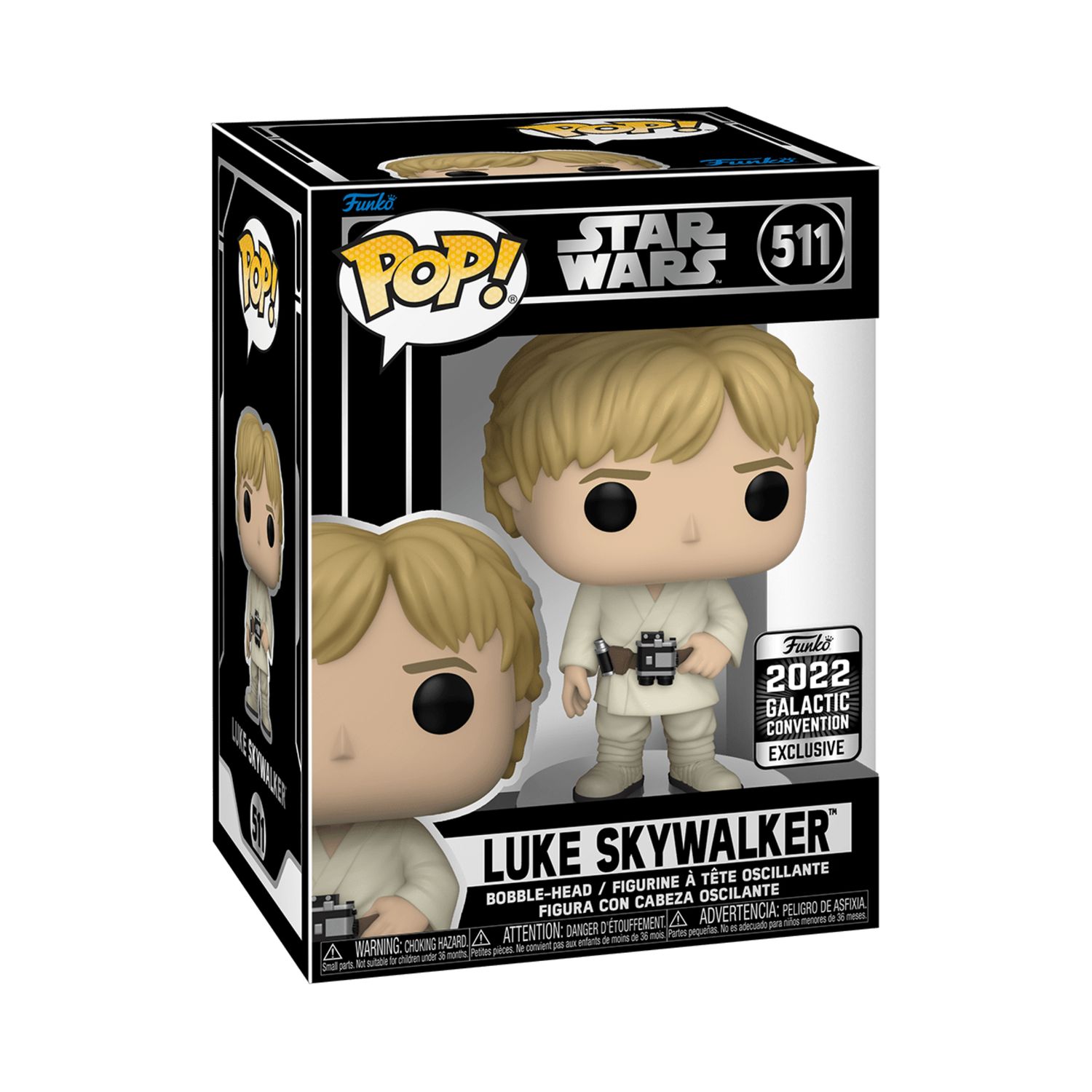 FUNKO POP! Star Wars  -  Luke Skywalker 511 - 2022 Galactic Convention Exclusive  -  (##)