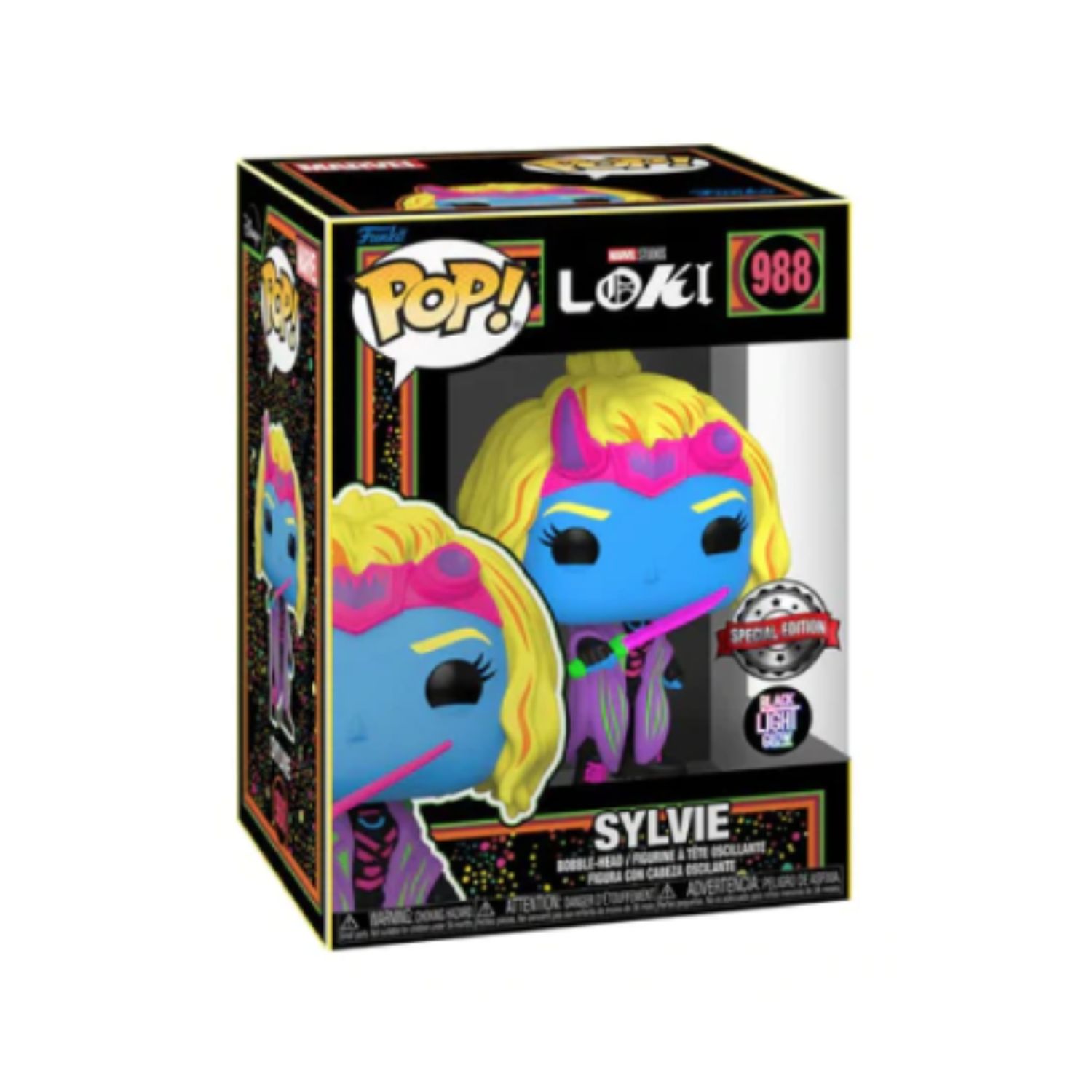 FUNKO POP! Loki  -  Sylvie 988 - Black Light Series  -  (##)