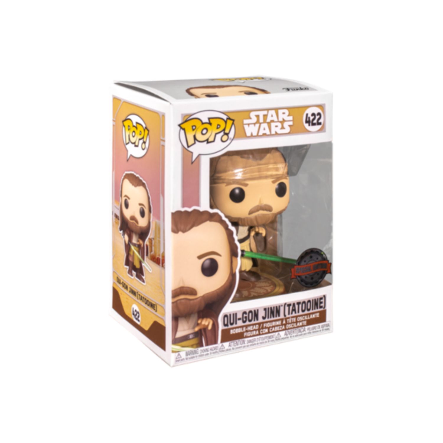 FUNKO POP! Star Wars  -  Qui-Gon Jinn (Tatooine) 422  -  (##)