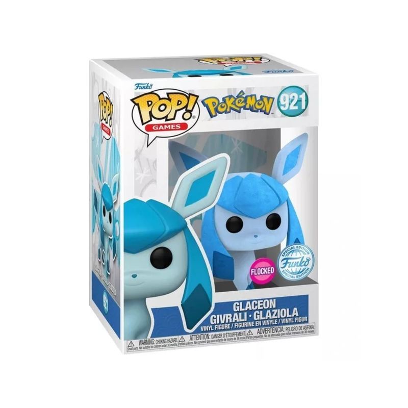 FUNKO POP! Pokemon - Glaceon(Flocked) - 921 - OVP - (##) FUNKO POP! Pokemon - Glaceon(Flocked) - 921 - OVP - (##)