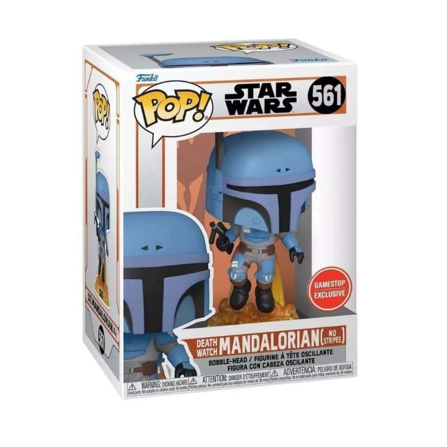 FUNKO POP! Star Wars  -  Death Watch Mandalorian (no Stripes) 561 - Gamestop Exclusive  -  (##)