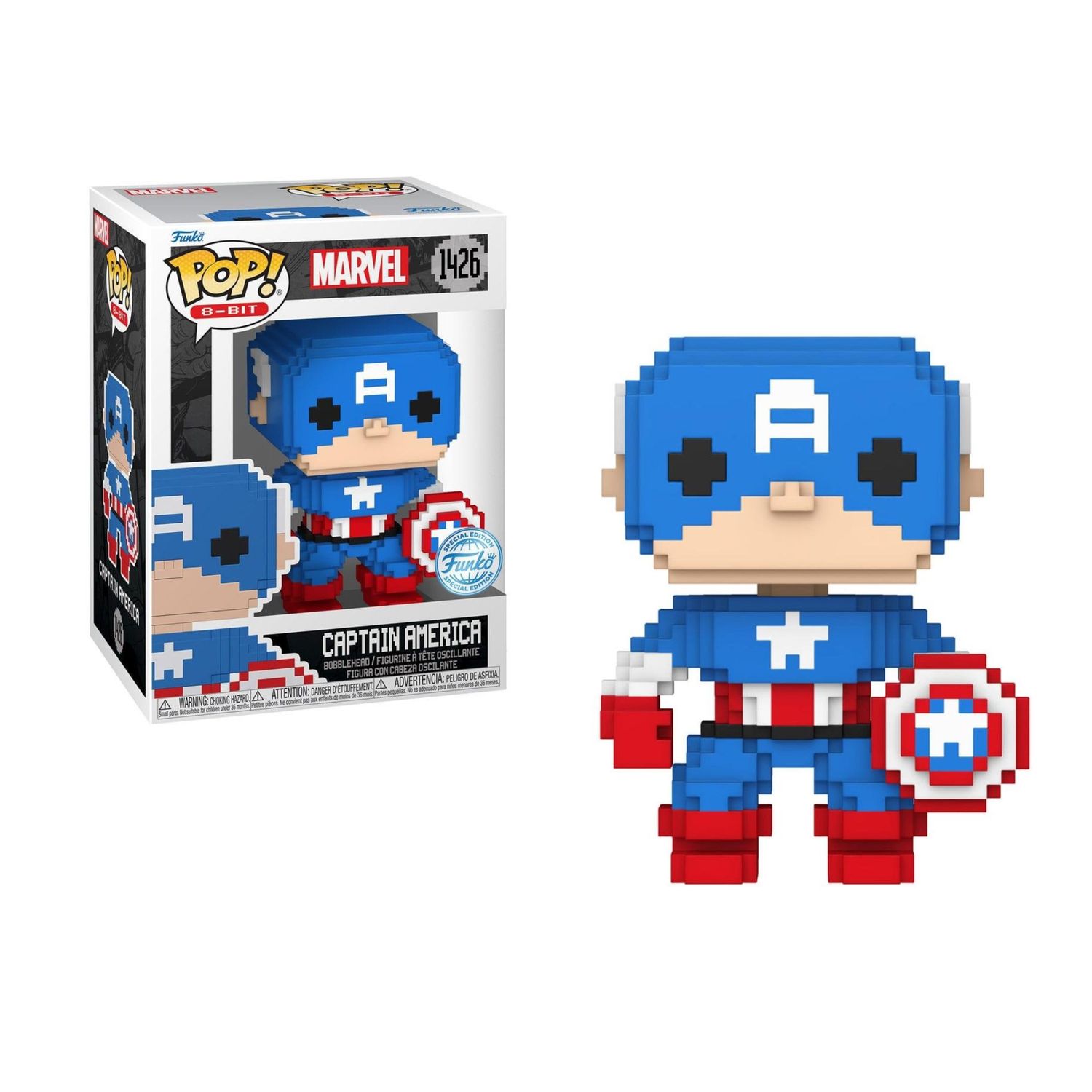 FUNKO POP! Marvel 8Bit - Captain America - 1426 - OVP FUNKO POP! Marvel 8Bit - Captain America - 1426 - OVP