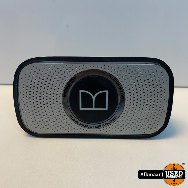 monster superstar hd bluetooth speaker Grijs