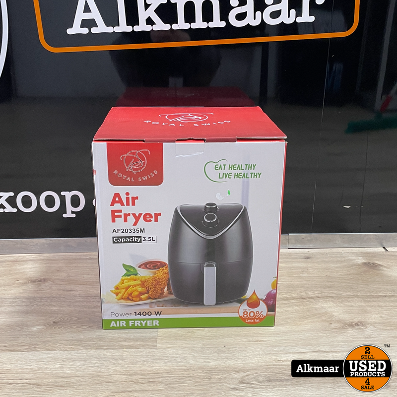 Royal Swiss 3.5L Air Fryer Wit | NIEUW in doos