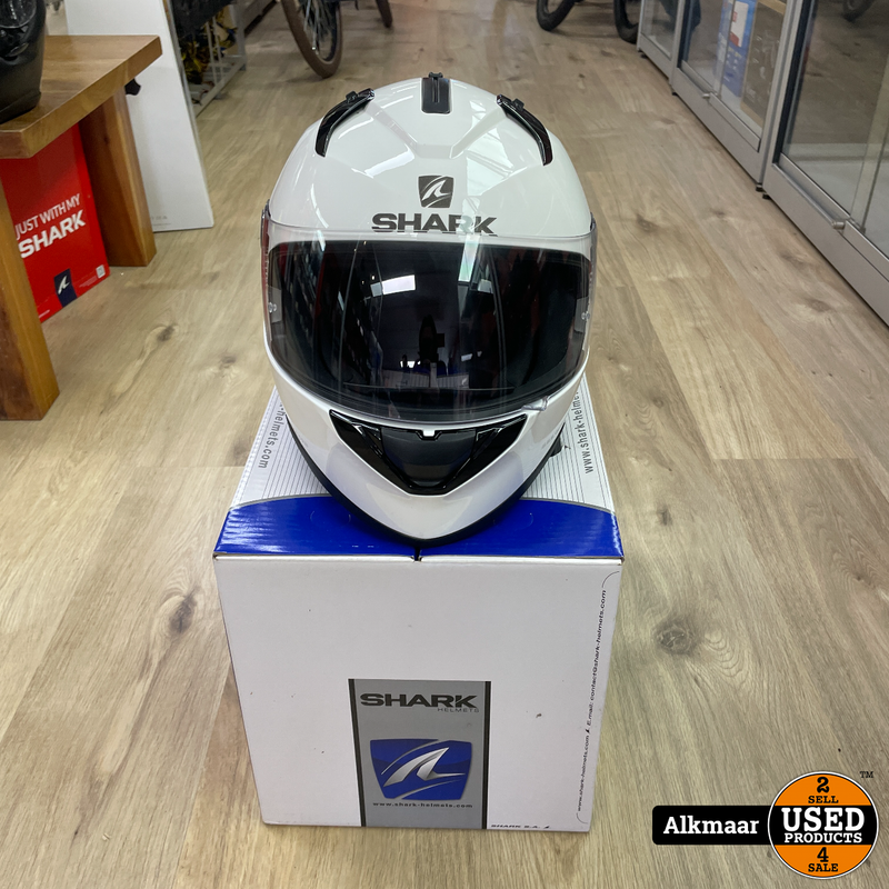 Shark Ridill Blank Wit motorhelm | Nieuw!