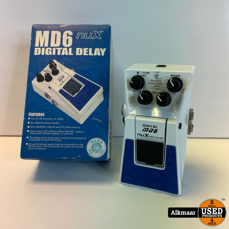 NuX MD6 Digital Delay | Nette Staat