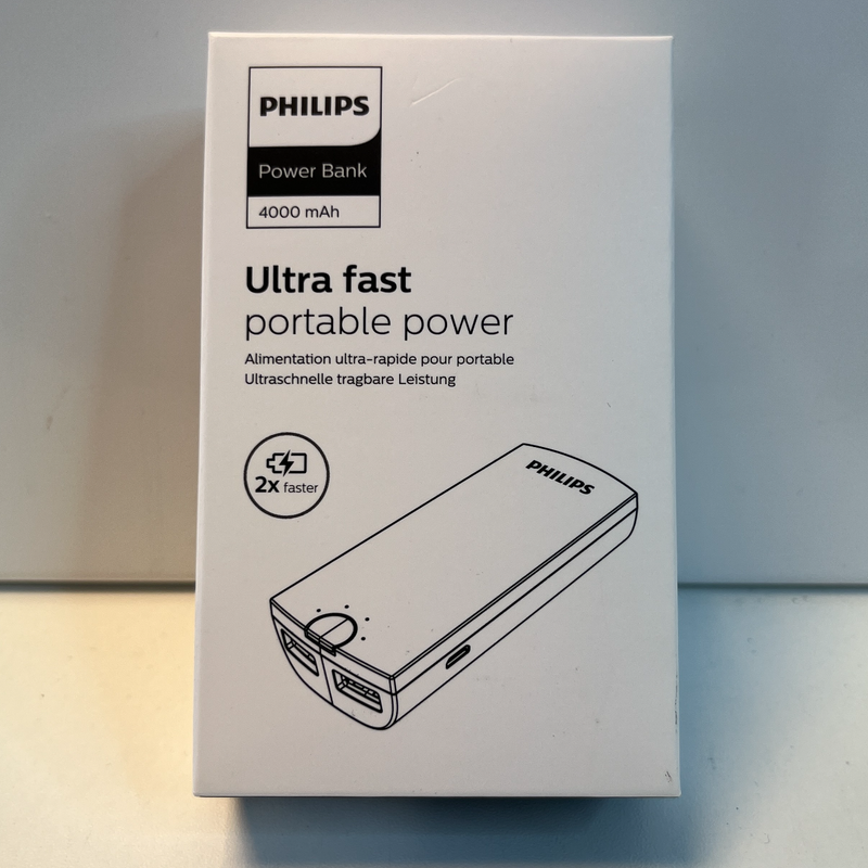 Philips USB-Powerbank 4000mAh | Nieuw!
