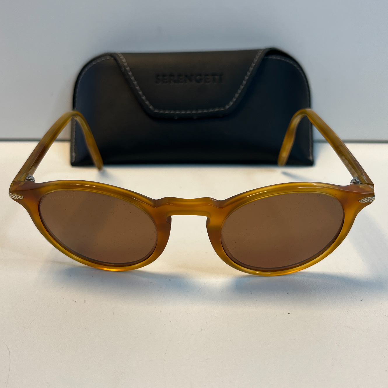 Serengeti Raffaele 8953 (Shiny Caramel) Gepolariseerde zonnebril