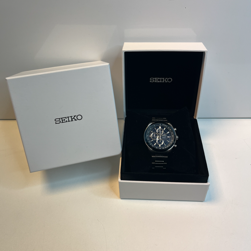 Seiko Chronograph SSB177P1 Heren Horloge - 45 mm | Compleet in doos