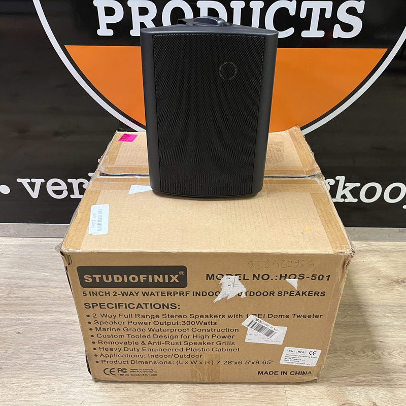 StudioFinix HOS-501 buitenspeakers | Compleet in doos | NIEUW!