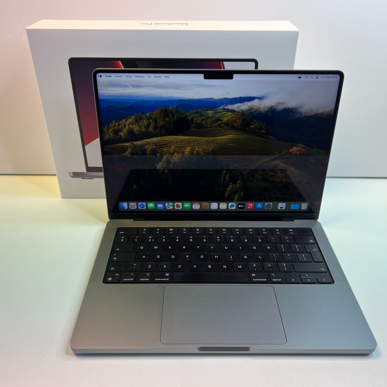 Apple Macbook Pro 14 Inch 2021 Space Grey | M1 Pro | 16GB | 512GB | Zeer nette staat