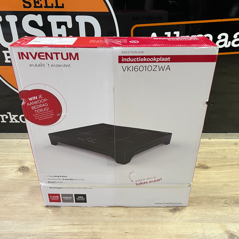 Inventum VK16010ZWA Vrijstaande inductiekookplaat | NIEUW!