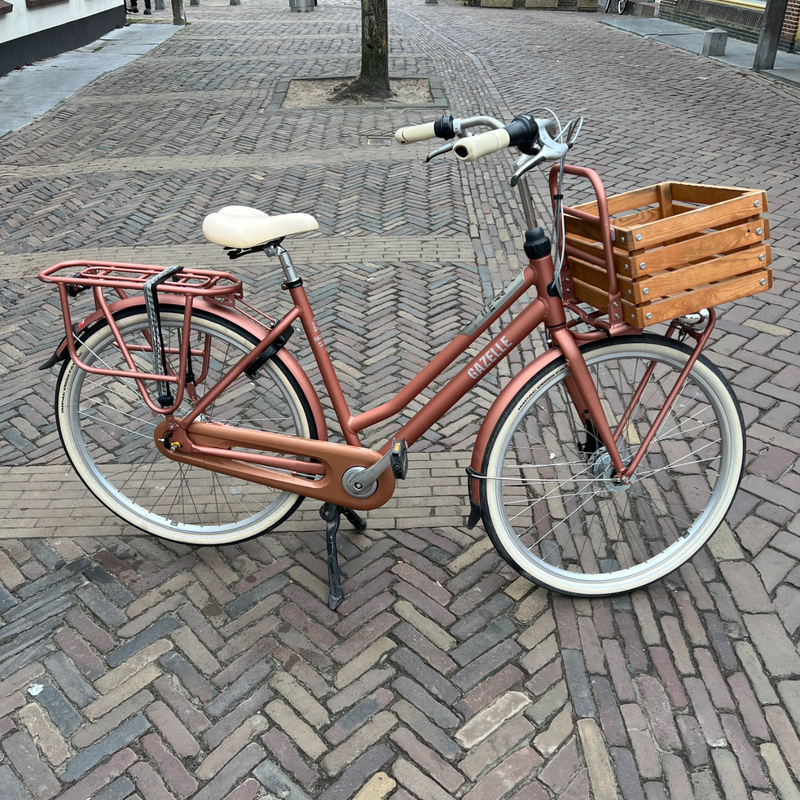 Gazelle Heavy Duty Rose Gold + voordrager | Zeer nette staat!