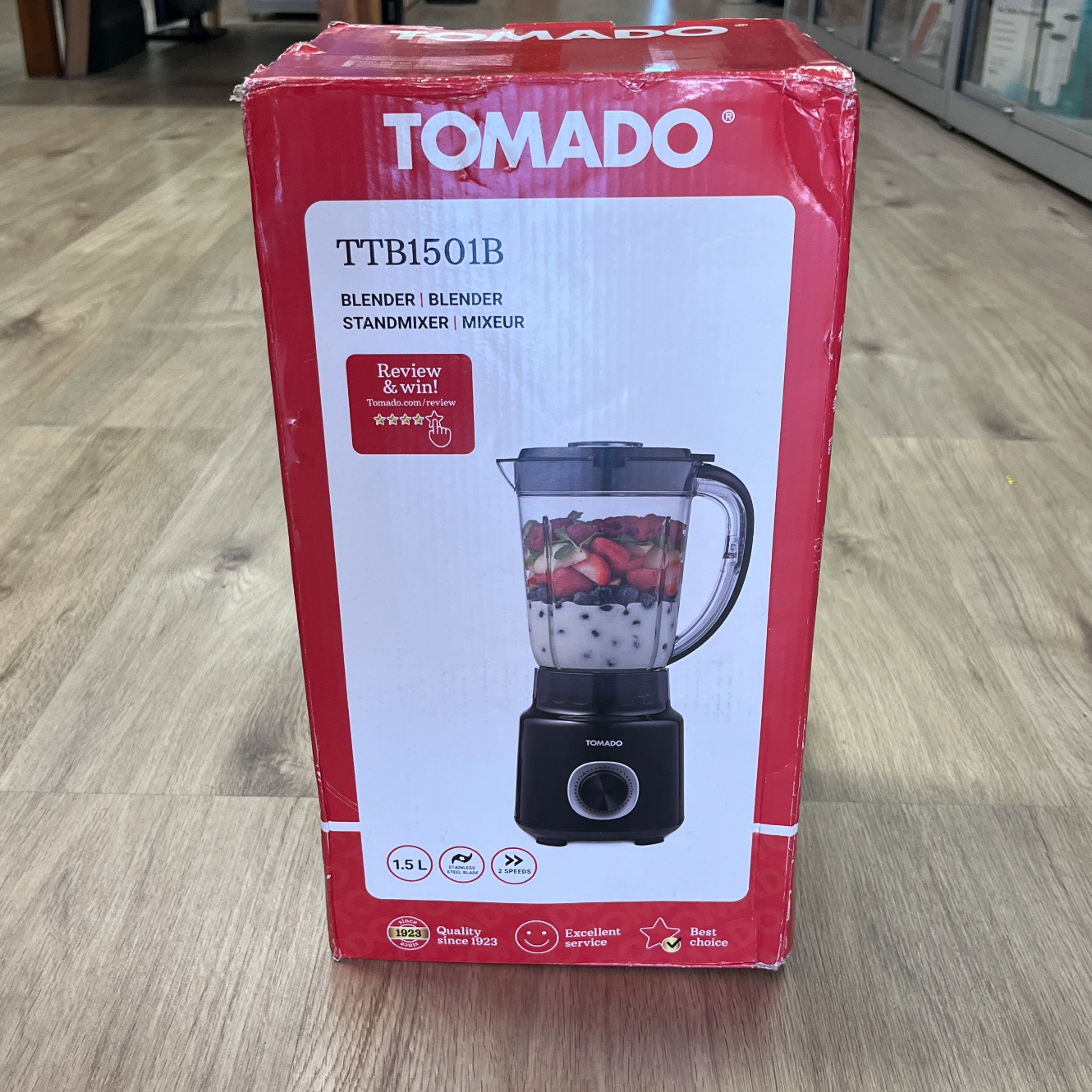 Tomado TTB1501B Blender | Ongebruikt | Nieuw in doos