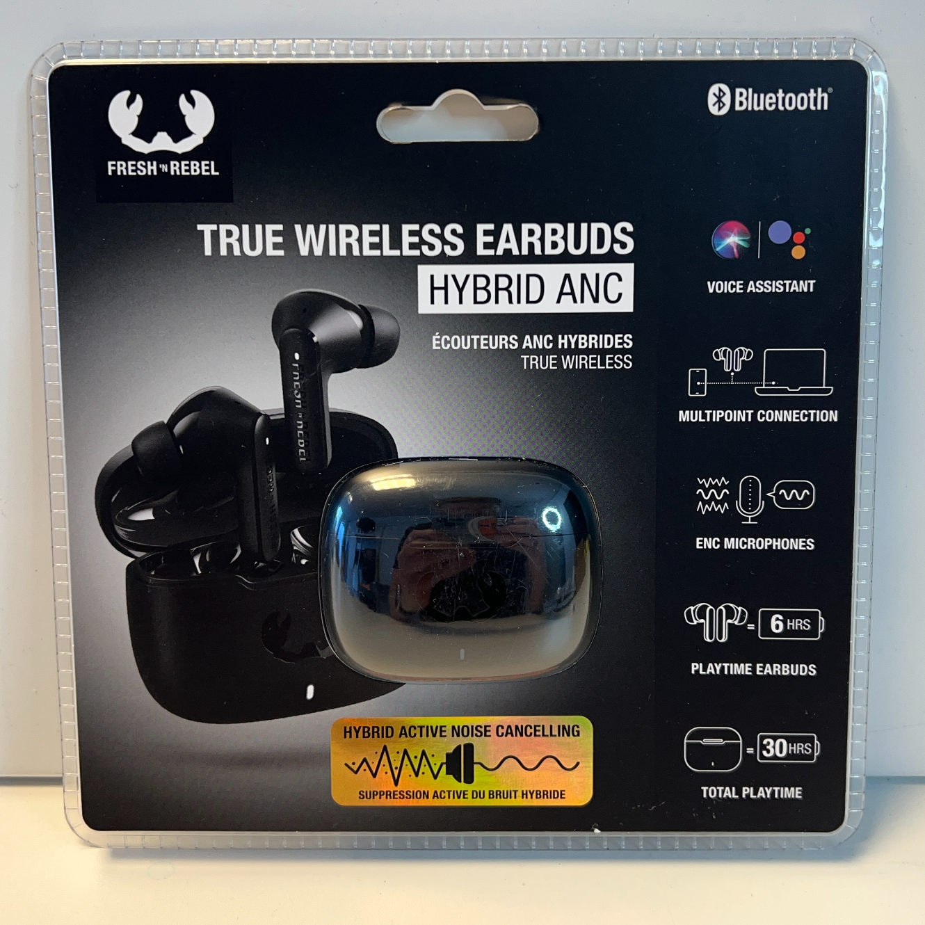 Fresh&amp; Rebel True Wireless Hybrid ANC zwart | NIEUW