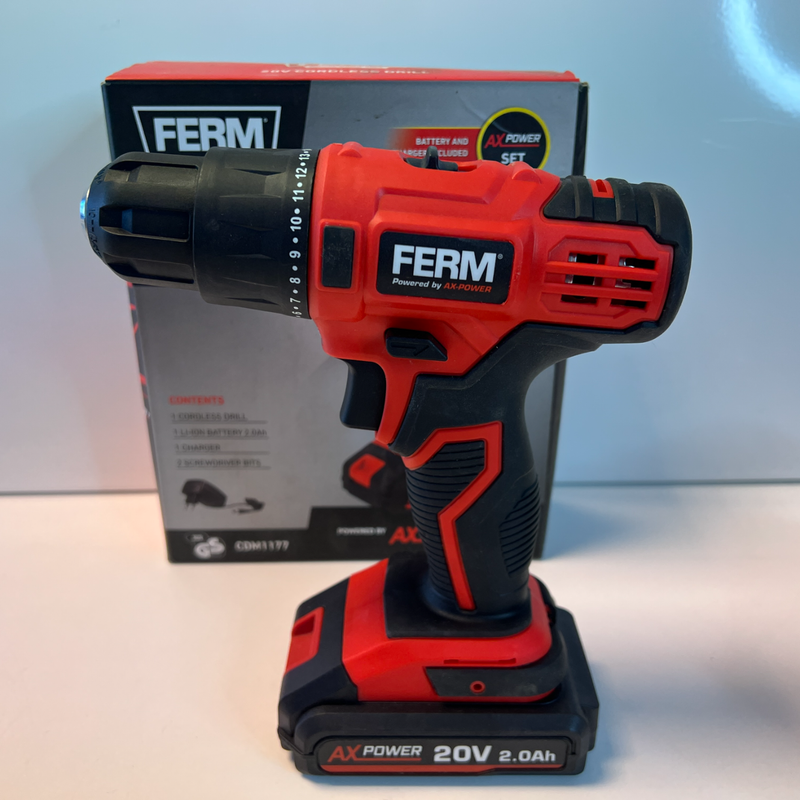 Ferm 18V Boormachine + Accu + Accu lader | Nette staat