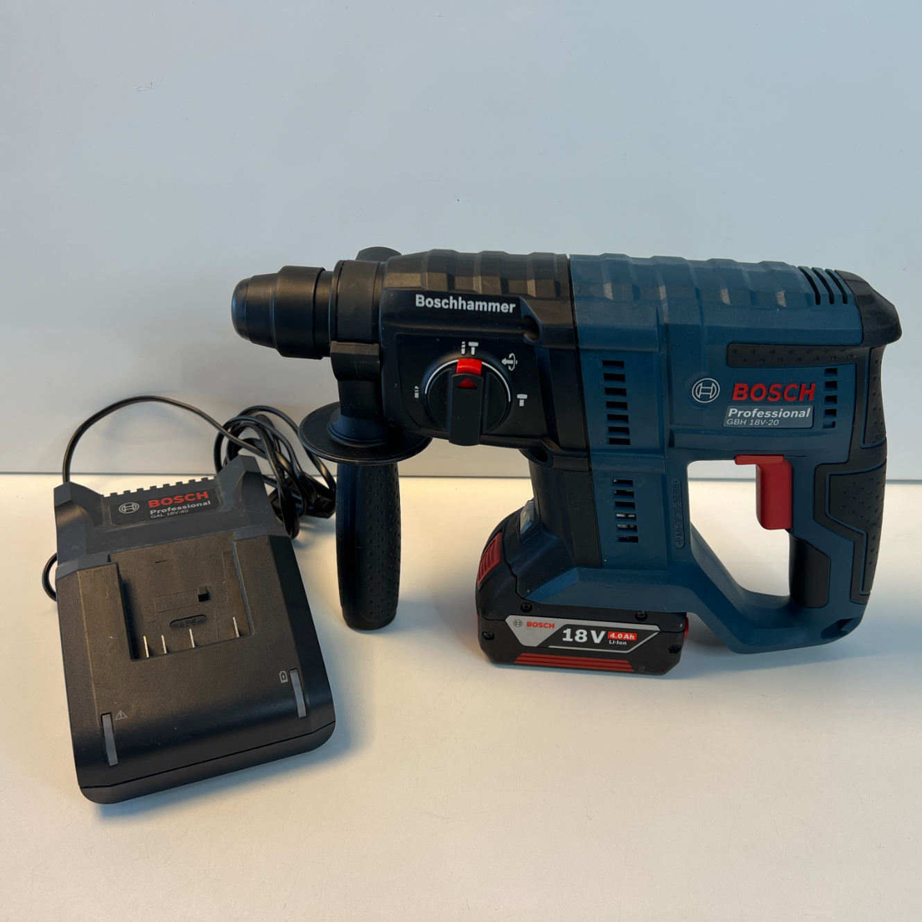 Bosch GBH 18V-20 18V Accu klopboormachine + lader en 4Ah accu