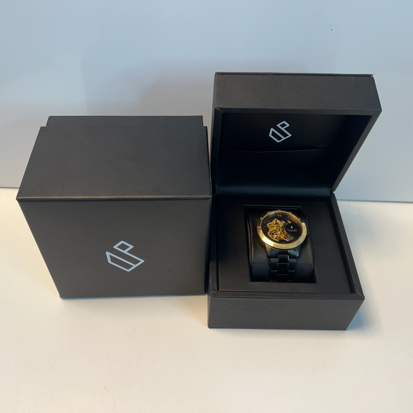 Seizmont Dante 2 heren horloge Zwart\Goud | Zeer Nette Staat