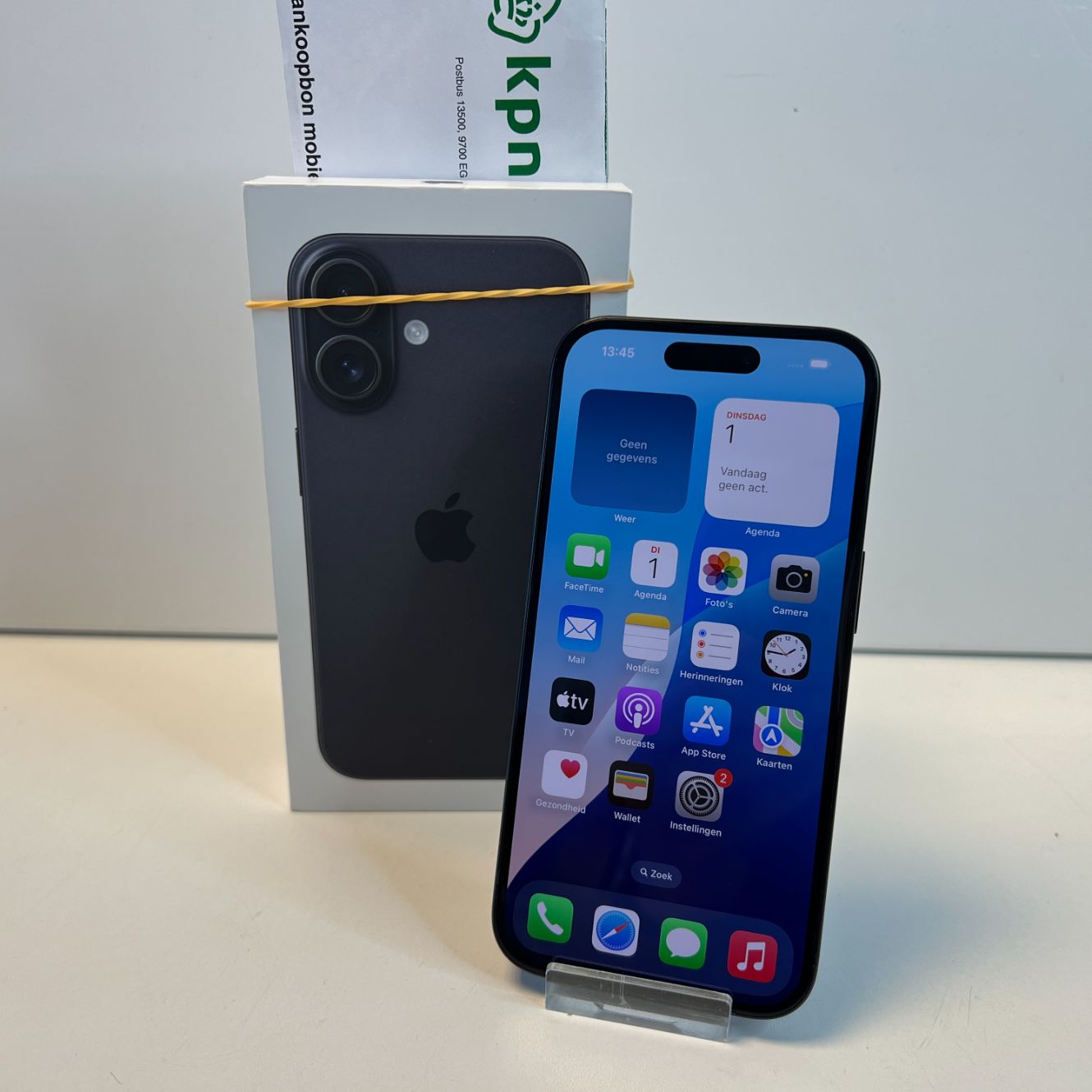 Apple iPhone 16 128GB Zwart | 100% | NIEUWSTAAT!