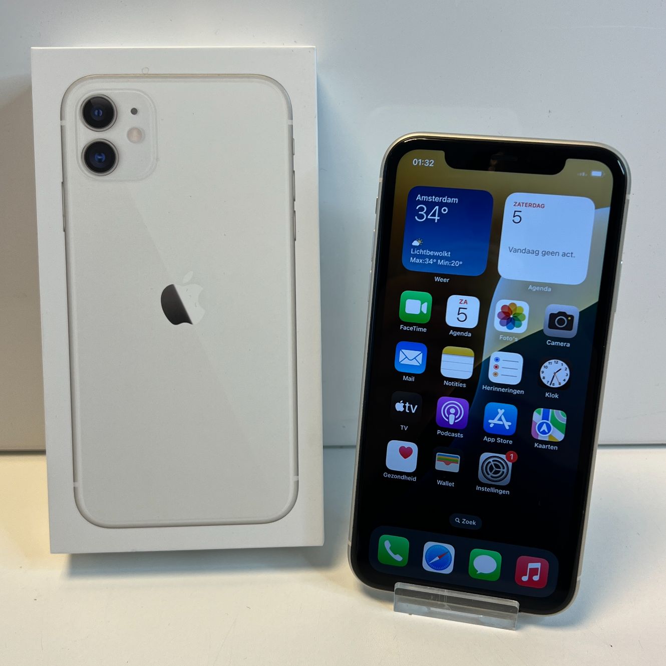 Apple iPhone 11 64GB Wit | 86% | Nette staat