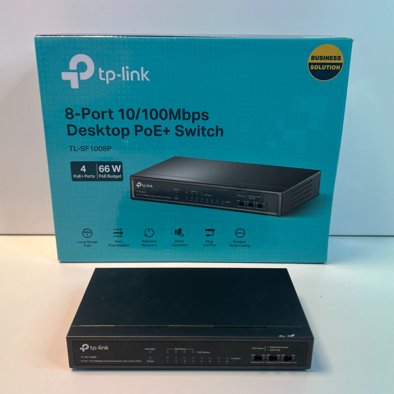 TP-Link TL-SF1008P 8 poort (4 poort Poe+) | Nette Staat