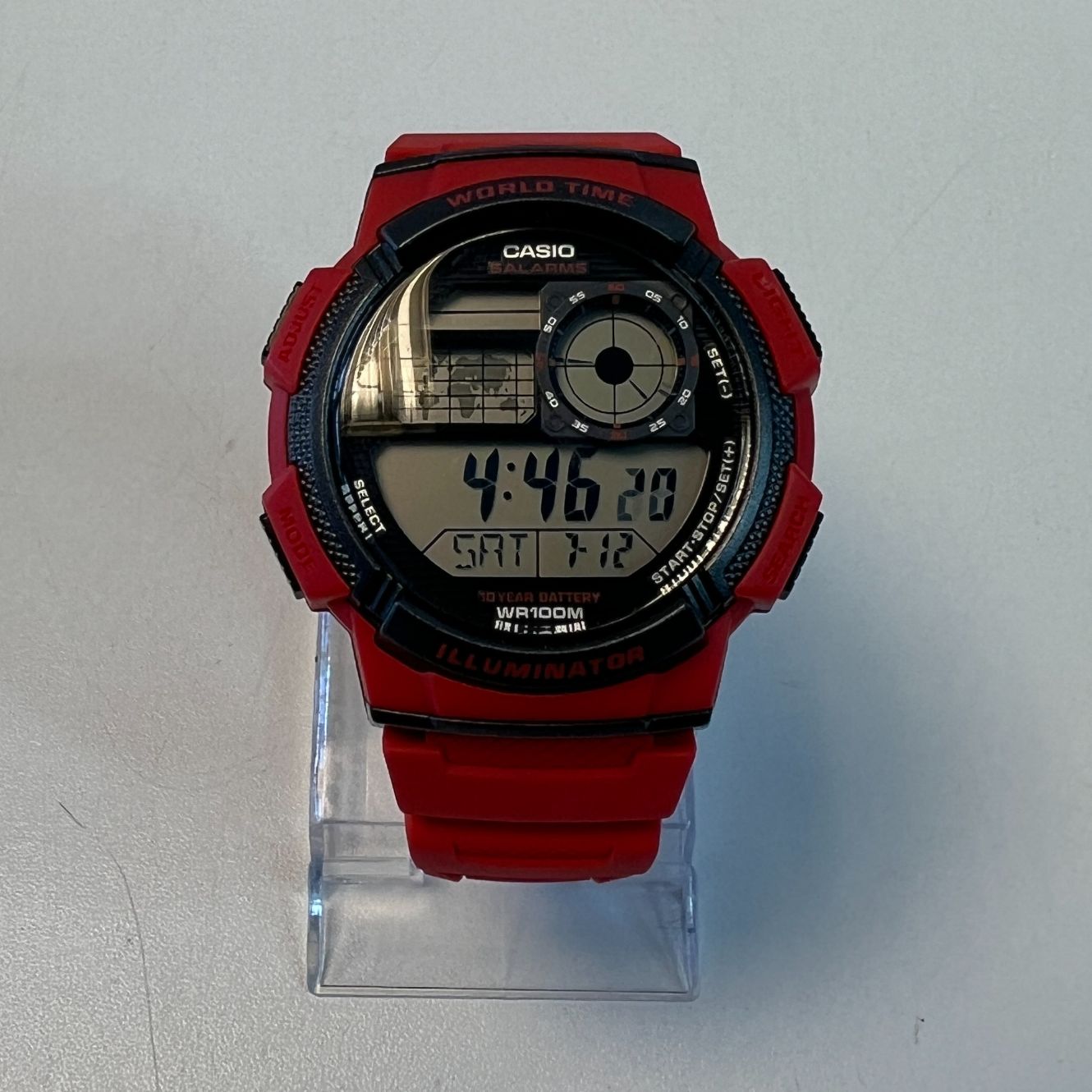 Casio AE-1000W Herenhorloge rood