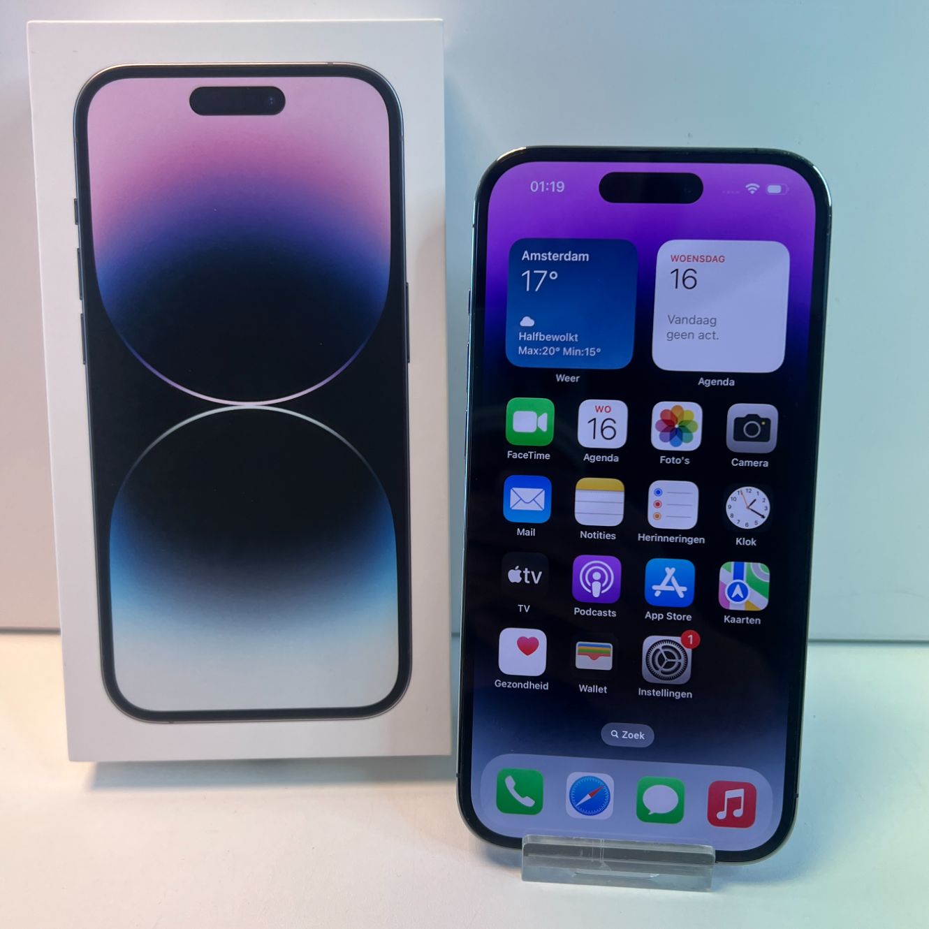 Apple iPhone 14 Pro 128GB Paars | 86% | Compleet in doos