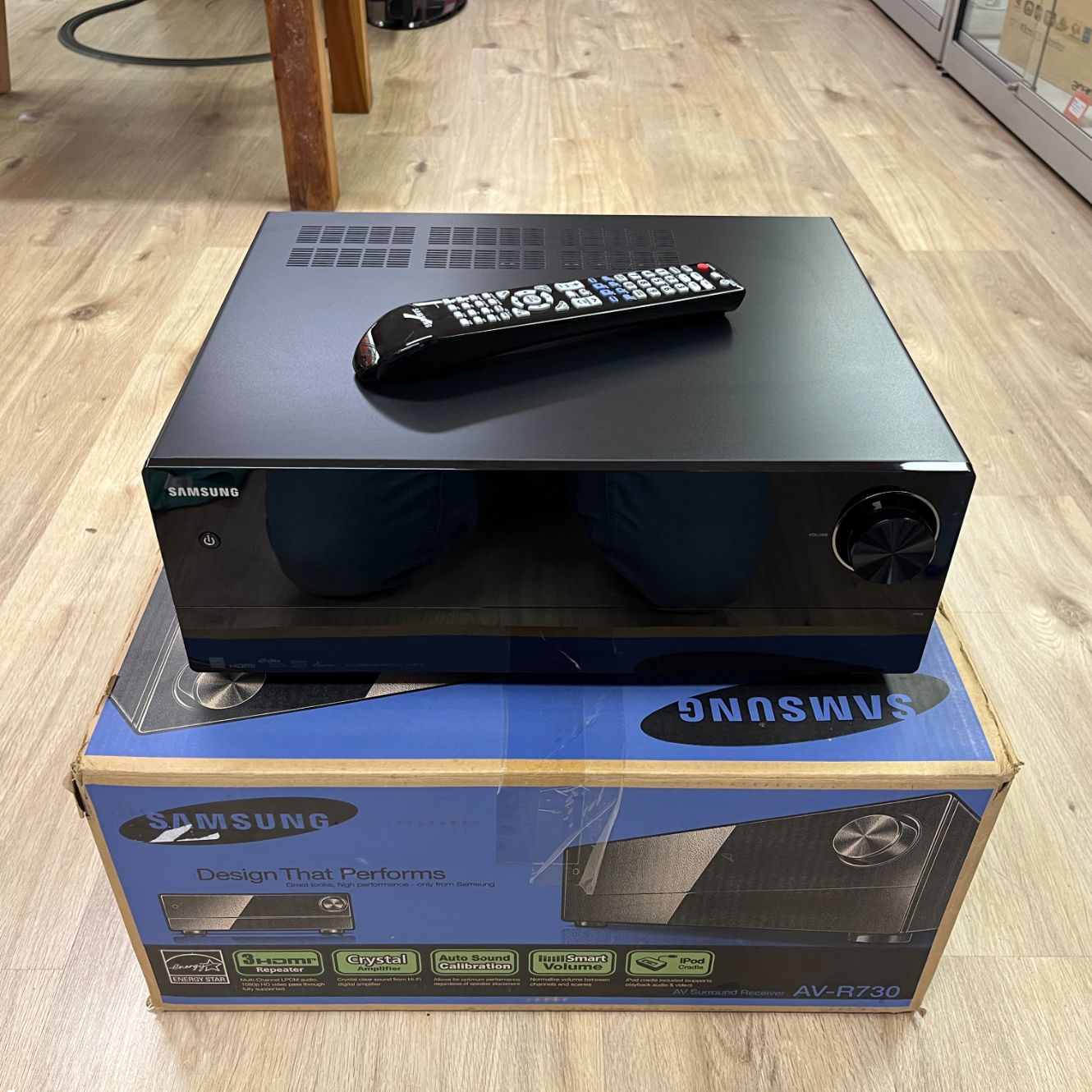Samsung AV-R730 7.2 Receiver + afstandsbediening | Compleet in doos